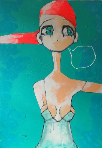 Shhhh... van Eva Hidalgo, Schilderij te koop op Singulart