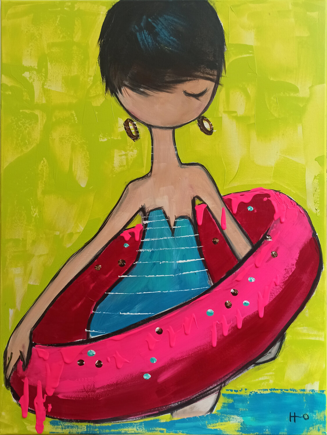 Pink donut Eva Hidalgo