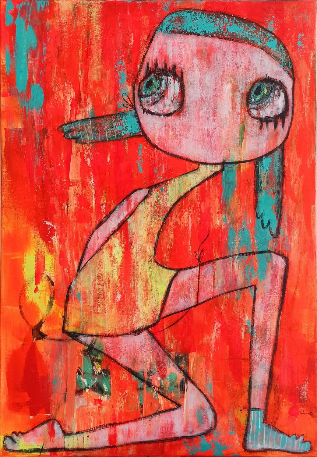 Voy y vengo Eva Hidalgo Pintura original en venta