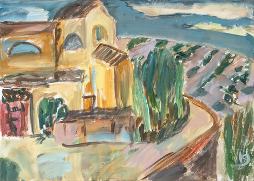 Lanciano. The Church of San Nicola van Katia Demyanova, Schilderij te koop op Singulart