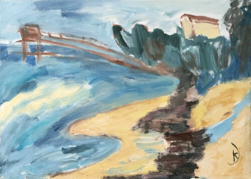 Sea and Trees von Katia Demyanova, Malerei kaufen auf Singulart