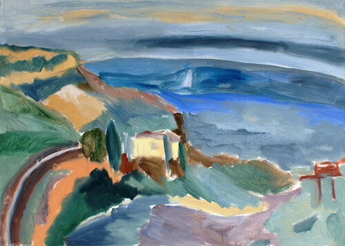 Uno sguardo dall'alto van Katia Demyanova, Schilderij te koop op Singulart