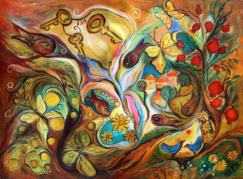 Blessing of three keys by Elena Kotliarker, Painting for Sale on Singulart
