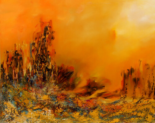 The wall van Isabel Tapias, Schilderij te koop op Singulart