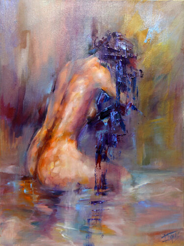 Al salir del agua von Isabel Tapias, Malerei kaufen auf Singulart