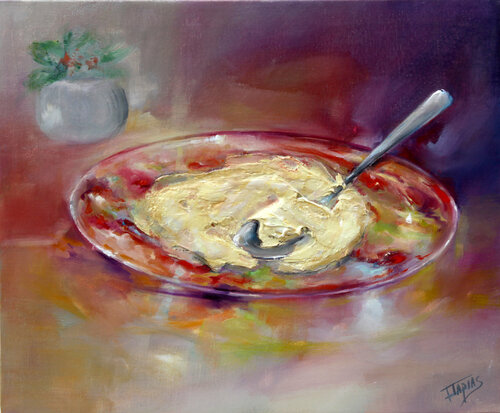 El puré de patata de mi mama von Isabel Tapias, Malerei kaufen auf Singulart