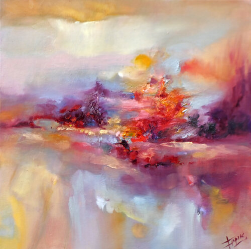 Naturaleza, vida y color van Isabel Tapias, Schilderij te koop op Singulart