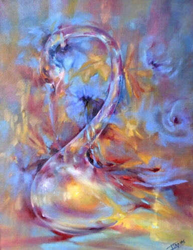 El abrazo del otoño van Isabel Tapias, Schilderij te koop op Singulart