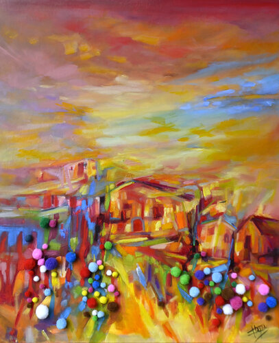 Cuando despues del cuento aparece la consciencia van Isabel Tapias, Schilderij te koop op Singulart