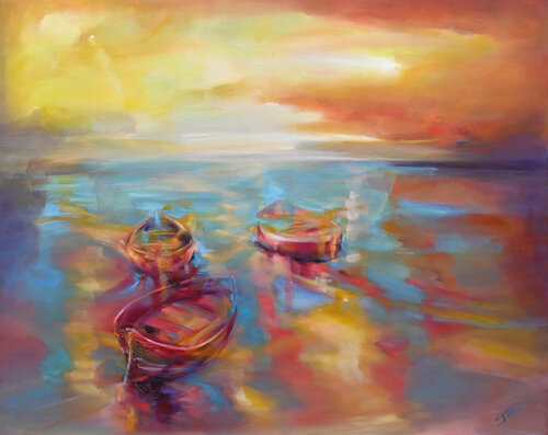 En camino di Isabel Tapias, Pittura in vendita su Singulart