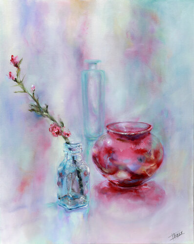 Vida en rosa di Isabel Tapias, Pittura in vendita su Singulart