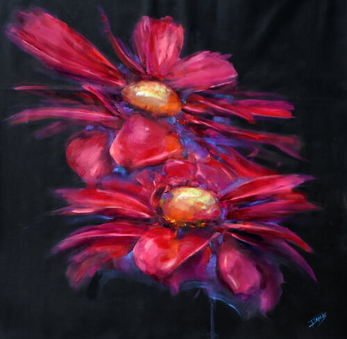 Florecer en la adversidad de Isabel Tapias, Pintura a la venta en Singulart