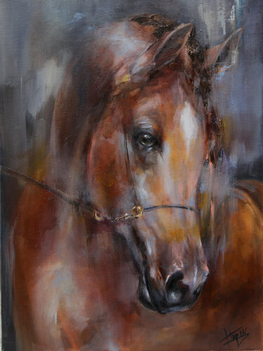 MI caballo arabe Uzdir by Isabel Tapias, Print for Sale on Singulart