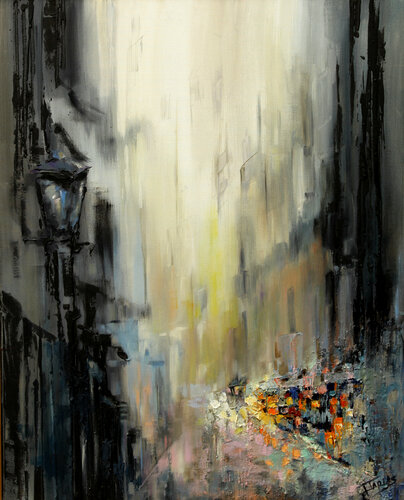 El Raval, Barcelona van Isabel Tapias, Schilderij te koop op Singulart