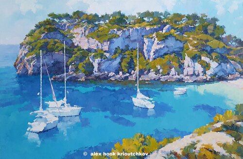 Cala Macarelleta V van Alex Hook Krioutchkov, Schilderij te koop op Singulart