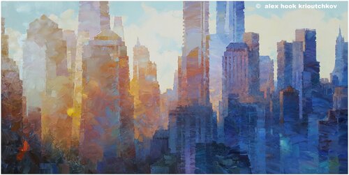 New York XXX di Alex Hook Krioutchkov, Pittura in vendita su Singulart