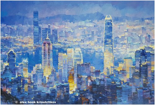 Hong Kong IX di Alex Hook Krioutchkov, Pittura in vendita su Singulart