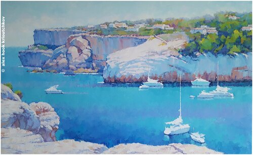 Cala Llombards X di Alex Hook Krioutchkov, Pittura in vendita su Singulart
