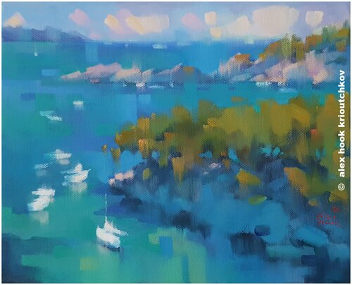 Cala Fornells II di Alex Hook Krioutchkov, Pittura in vendita su Singulart