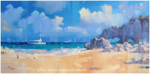 Playa VI di Alex Hook Krioutchkov, Pittura in vendita su Singulart