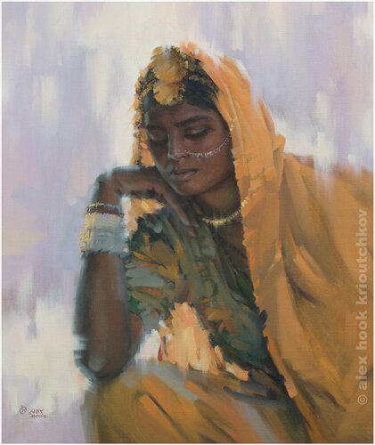 Madona of India IV van Alex Hook Krioutchkov, Schilderij te koop op Singulart