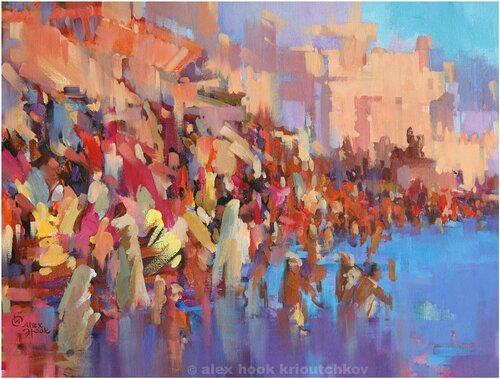 Varanasi II van Alex Hook Krioutchkov, Schilderij te koop op Singulart