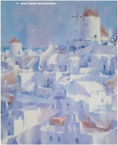 Santorini IV van Alex Hook Krioutchkov, Schilderij te koop op Singulart