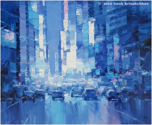 New York at night IV von Alex Hook Krioutchkov, Malerei kaufen auf Singulart