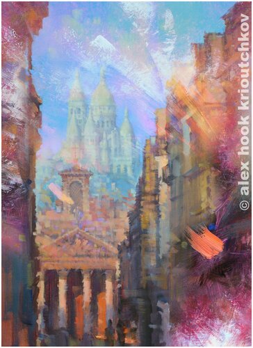 The Spirit of Paris III van Alex Hook Krioutchkov, Schilderij te koop op Singulart