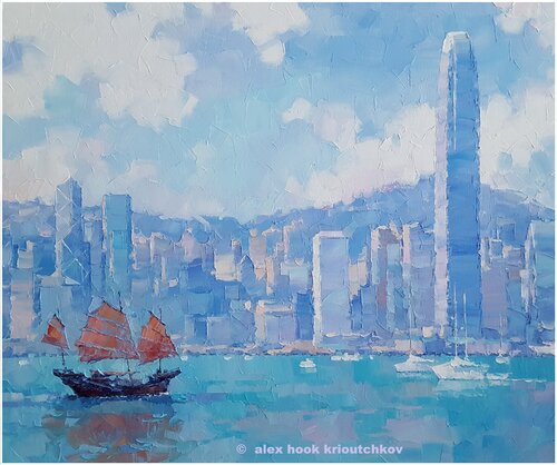Hong Kong IV van Alex Hook Krioutchkov, Schilderij te koop op Singulart