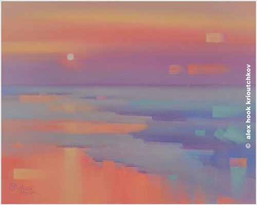 Sunset II di Alex Hook Krioutchkov, Pittura in vendita su Singulart