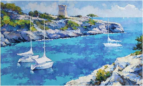 Cala Pi VII van Alex Hook Krioutchkov, Schilderij te koop op Singulart