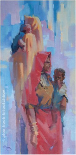 Mothers of India II van Alex Hook Krioutchkov, Schilderij te koop op Singulart
