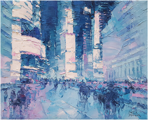 New York at night VII von Alex Hook Krioutchkov, Malerei kaufen auf Singulart