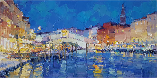 Rialto Bridge VI van Alex Hook Krioutchkov, Schilderij te koop op Singulart