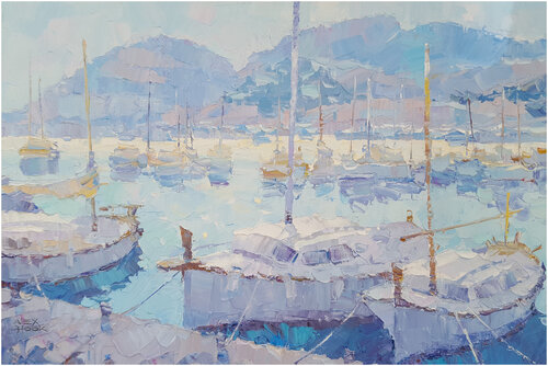 Puerto de Andratx XIV, Mallorca van Alex Hook Krioutchkov, Schilderij te koop op Singulart