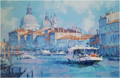 Santa Maria della Salute V van Alex Hook Krioutchkov, Schilderij te koop op Singulart