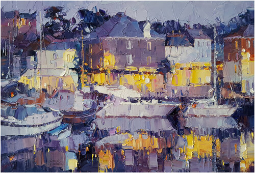 Padstow harbour IV. Cornwall. von Alex Hook Krioutchkov, Malerei kaufen auf Singulart