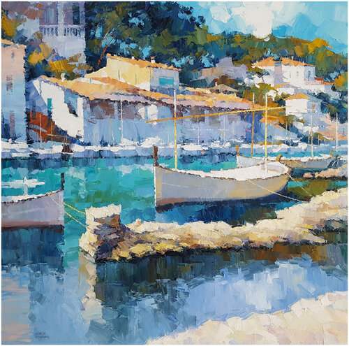 Mediterraneo XXIq di Alex Hook Krioutchkov, Pittura in vendita su Singulart