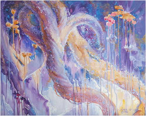Dream flowers di Alex Hook Krioutchkov, Pittura in vendita su Singulart