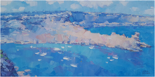 Cala Morell van Alex Hook Krioutchkov, Schilderij te koop op Singulart
