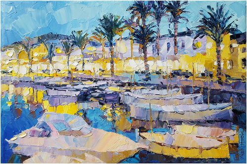 Fornells III. Menorca di Alex Hook Krioutchkov, Pittura in vendita su Singulart