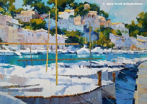 Cala Figuera XXII. Mallorca di Alex Hook Krioutchkov, Pittura in vendita su Singulart