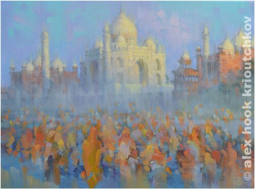 Tadj Mahal. Yamuna prayers Alex Hook Krioutchkov