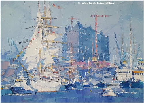 Hamburg XIII von Alex Hook Krioutchkov, Malerei kaufen auf Singulart