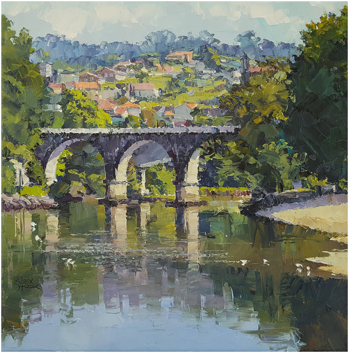 Pontevedra IV Alex Hook Krioutchkov Original painting for sale