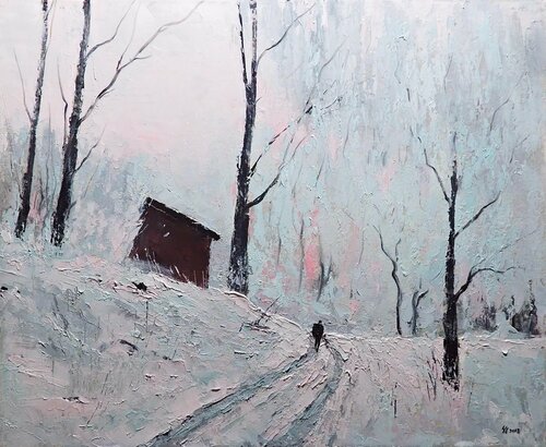 Winter walk de Yuanyuan Liu, Pintura a la venta en Singulart