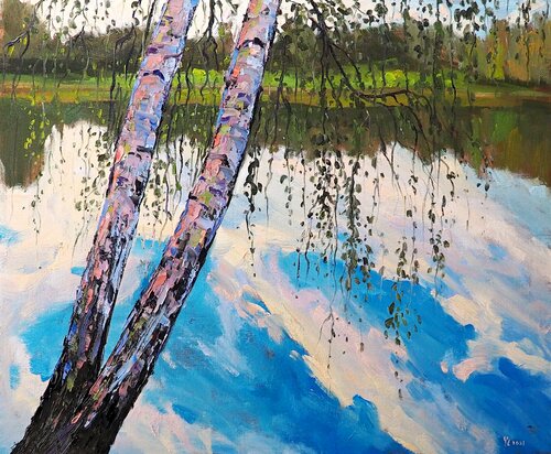 Spring landscape von Yuanyuan Liu, Malerei kaufen auf Singulart