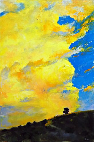 Big sky von Yuanyuan Liu, Malerei kaufen auf Singulart