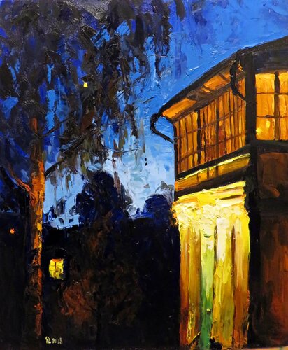 Evening light van Yuanyuan Liu, Schilderij te koop op Singulart
